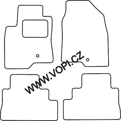 Textil-Autoteppiche Opel Antara 12/2006 -  Autofit (3454)